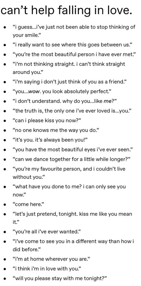 Character Falling In Love Writing, How To Make Your Characters Fall In Love, Stranger To Lovers Prompt, Love At First Sight Prompts, Falling In Love Writing Prompts, Falling In Love Prompts, She Fell First But He Fell Harder Trope, Romantic Writing Prompts, Writing Expressions