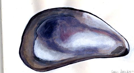 Muscle Shell, House Reference, Mussel Shell, Sea Life Art, Organic Ceramics, Inspiring Images, Fish Painting, Shell Art, Oyster Shell