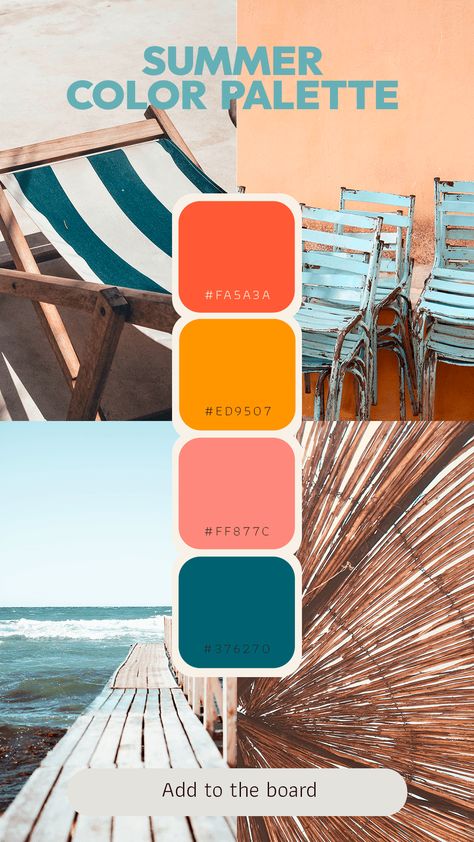 Trendy color palette. Trends design. Palette colour shemes. Peach fuzz color combinations. Summer mood. See more in my profile Beach Party Color Palette, Beach Resort Color Palette, Summer Colour Pallet, Surf Colour Palette, Chill Color Palette, Color Combinations Summer, Beachy Palette, Miami Color Palette, Pantone Shade Card