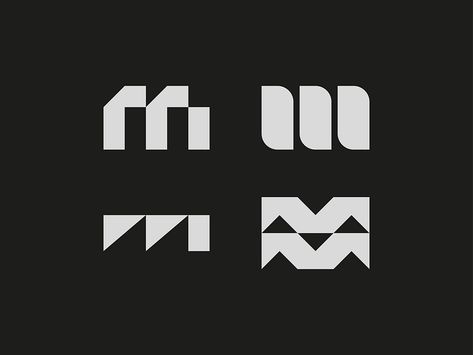 Letter M by Nick Budrewicz on Dribbble M Letter Design, Lettermark Logo, Lettermark Logos, Letter M Logo, M Monogram, Creative Logo Design, M Letter, Monogram Logo Design, Letter W