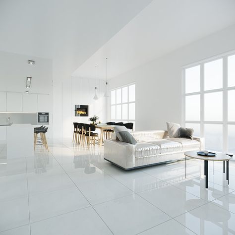 White Tiles Floor, White Tiles Living Room, White Marble Living Room, White Floors Living Room, Marble Floor Living Room, Tiles For Living Room Floor, White Marble Tile Floor, Tiles Living Room, Marble Flooring Design