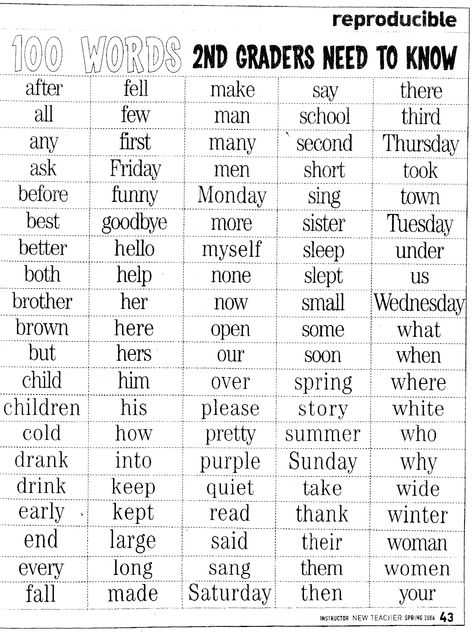 3 Grade Spelling Words, Grade 2 Homework, Grade 2 Language Worksheets, Homeschool Monthly Themes 2nd Grade, What Should My 2nd Grader Know, 2nd Grade Words List, 100 Sight Words For 1st Grade, Learning Activities For Second Graders, Sight Words 2nd Grade List