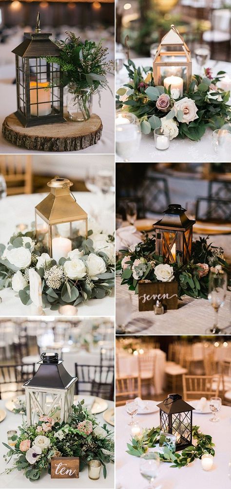 Diy Wedding Centerpieces Lanterns, Rustic Lantern Centerpieces Wedding Table Decorations, Mini Lanterns Wedding, Centerpiece With Lantern And Flowers, Rustic Wedding Decor Lanterns, Round Table Lantern Centerpieces Wedding, Wedding Centerpieces Wood Lantern, Wedding Table Decorations Lanterns, Rustic Wedding Lanterns