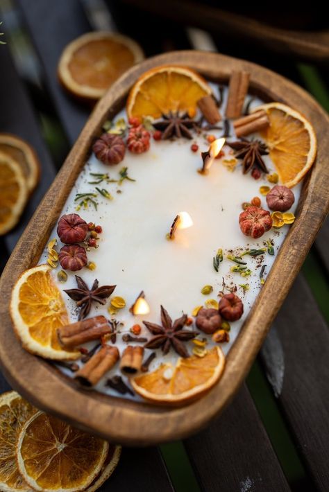 gorgeous candles to adorn your autumn table — new lullabies 🌙 Fall Candle Crafts, Thanksgiving Table Decor Ideas, Christmas Coffee Table Decor, Flickering Candle, Vegan Gingerbread, Every Aesthetic, Thanksgiving Table Decor, Autumn Candle, Wooden Wick Candles