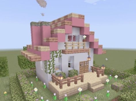 Cute Minecraft Builds, Cute Minecraft, Case Minecraft, Rumah Minecraft Sederhana, Posting Schedule, Minecraft Interior Design, Minecraft House Plans, Bangunan Minecraft, Hello Kitty House