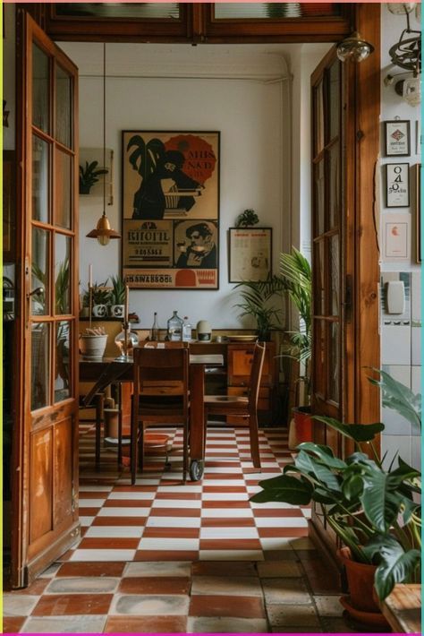 Art Deco House Aesthetic, Hipster Home Aesthetic, Modern Regal Interior Design, History Interior Design, Craftsman Aesthetic Interior, Old Townhouse Interior, Old Vintage Interior, Italian Eclectic Interior, Vintage Italian Home Aesthetic