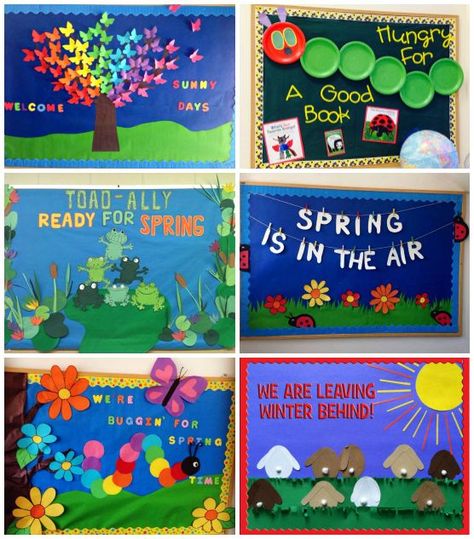 Spring Bulletin Board Ideas for the Classroom - Crafty Morning Spring Bulletin Board Ideas, April Bulletin Boards, Decorating Classroom, Spring Classroom Door, March Bulletin Board, Summer Bulletin Boards, Spring Bulletin, Spring Bulletin Boards, Spring Classroom