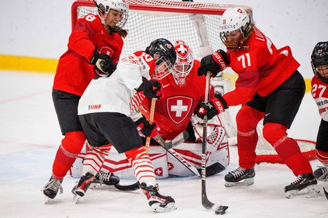 September 2 2022 - Switzerland edge past Japan 2-1, in a match that went to a shootout, to reach the semi-final of the Women’s World Ice Hockey Championship in Herning, Denmark Herning Denmark, September 2, Semi Final, Ice Hockey, Public Relations, Denmark, Motorcycle Jacket, Switzerland, Hockey