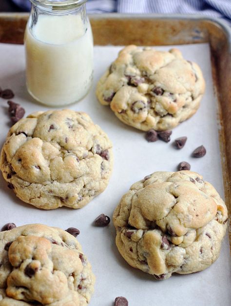 Levain Bakery Chocolate Chip Cookies, Bakery Chocolate Chip Cookies, Levain Bakery, Cookies And Milk, Chewy Chocolate Chip, Chewy Chocolate Chip Cookies, Chocolate Chip Recipes, Best Chocolate Chip Cookie, Chocolate Chip Cookie