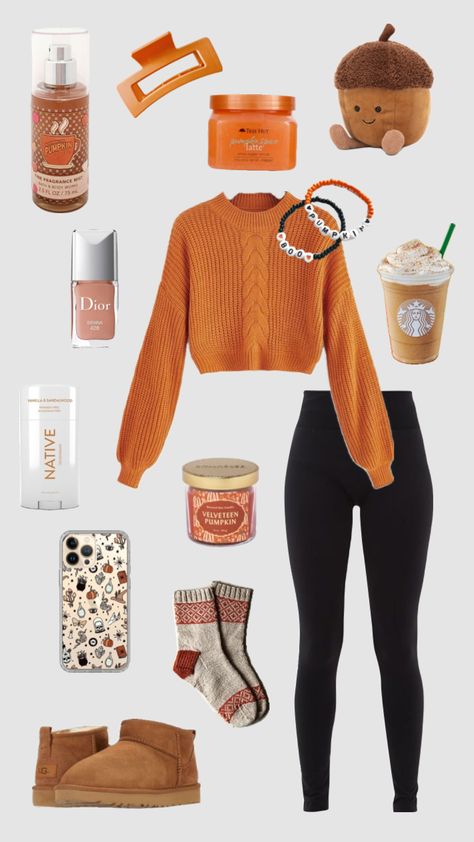 October Outfits, Preppy Fall Outfits, Fall Beauty, Preppy Fall, Fall Fit, Halloween Orange, Casual Preppy Outfits, Trendy Outfits For Teens, Cute Lazy Day Outfits