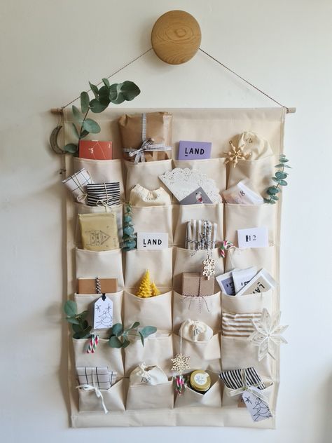 Reuseable DIY Advent Calendar. - Alice in Scandiland Advent Diy, Homemade Advent Calendars, Christmas Advent Calendar Diy, Advent Calendar Gifts, Advent Calenders, Diy Calendar, Christmas Calendar, Diy Advent Calendar, Calendar Gifts