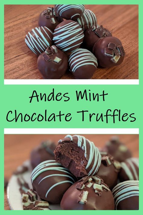 Fancy Truffle Recipe, Homemade Truffles Easy, Mint Chocolate Truffles Recipe, Truffle Ideas Desserts, Truffle Decoration Ideas, Mint Truffles Recipe, Chocolate Truffle Recipes, Christmas Truffle Balls, Truffle Candy Recipes