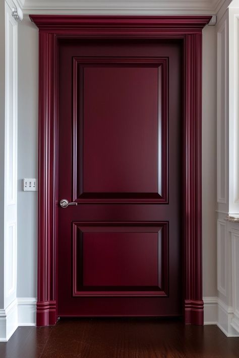 Door colors, y'all! If you feel like picking a color is just too big of a commitment or isn't you, we get it; door colors are almost all over the place! Here are 25 Interior Door Color Ideas. Painted Indoor Doors, Accent Hallway Wall, Blue Doors Interior, Inside Door Colors, Interior Door Color Ideas, Interior Door Colors Ideas, Painted Interior Door, Painted Bedroom Doors, Door Color Ideas