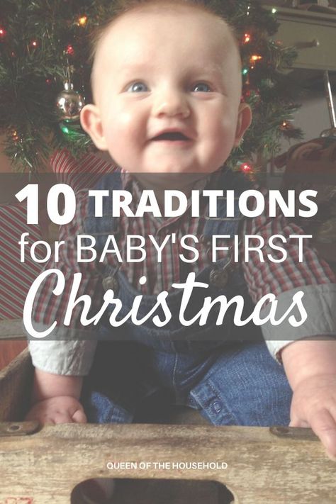 Christmas With An Infant, Newborn Christmas Traditions, Christmas With A 7 Month Old, Babys 1st Christmas Ideas, Christmas Activities With Babies, Christmas Activities For 9 Month Old, First Christmas Decoration Ideas, Christmas For 4 Month Old, Baby First Christmas Gifts For Family