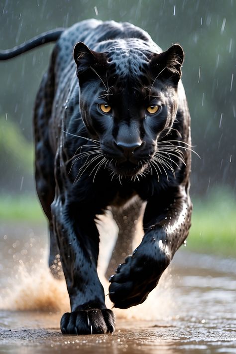 Black Panther Cat, Panther Pictures, Big Cats Photography, Panther Cat, Tiger Artwork, Scary Animals, Wildlife Artwork, Wild Animals Pictures, Black Jaguar