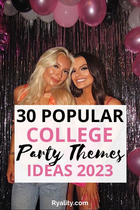 Party Theme Ideas College, College Theme Party Ideas, Party Themes College, College Party Themes, Funny Party Themes, Frat Party Themes, Sorority Party Themes, Party Themes For Teenagers, Party Themes Ideas