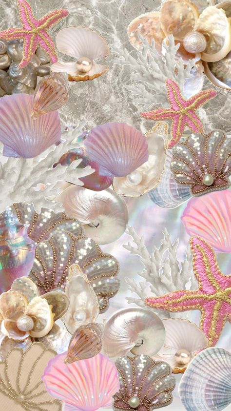 🐚#summer #wallpaper #aesthetic #background #lockscreen #foryou #ocean #sea #vacation #holidays #shells #pearls #sealife Wallpaper Iphone White, Summer Wallpaper Aesthetic, Wallpaper Cantik Iphone, Summer Wallpaper Iphone, Background Lockscreen, Pink Wallpaper Ipad, Pearl Wallpaper, Sea Vacation, Wallpaper Macbook