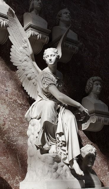 OLD ROSE | Sculpture art, Angel statues, Angel sculpture Foto Muro Collage, Cemetery Angels, Cemetery Statues, Istoria Artei, I Believe In Angels, Greek Statues, Angel Statue, Angel Sculpture, Cemetery Art