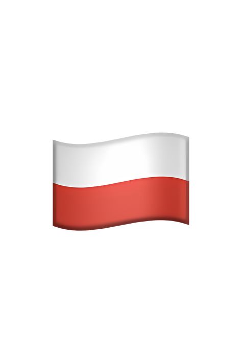 The emoji 🇵🇱 Flag: Poland depicts a rectangular flag with two horizontal stripes of equal size. The top stripe is white, while the bottom stripe is red. The flag is positioned within a rectangular frame, with a small border around it. The colors of the flag are bright and vibrant, with the white and red stripes contrasting sharply against each other. Flag Emoji, Apple Emojis, Polish Flag, Poland Flag, The Emoji, Cap Ideas, The Middle Ages, Central Europe, Copy Paste