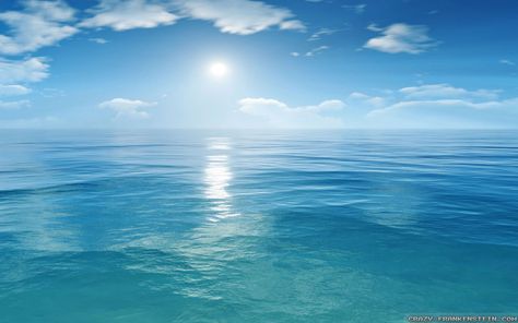 Sea and clear sky. This image reminds me of the vast and good opportunities offered by the maritime industry. Design-wise, it can serve as a good background. Segi Lima, Ocean Horizon, Bawah Air, Live Backgrounds, Potable Water, Simple Machines, Ocean Scenes, Ocean Wallpaper, Sun Is Shining