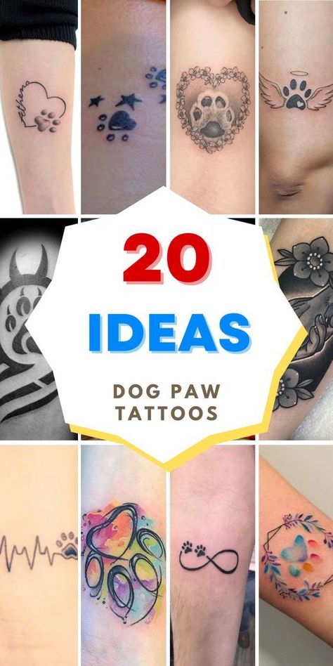 Seeking a heartfelt way to remember your beloved pet? Explore pet memory tattoo designs for a touching tribute. #InLovingMemory #PetLove Pet Paw Print Memorial Tattoo, Memorial Dog Paw Print Tattoo, Best Friend Dog Tattoo, Love Paw Print Tattoo, Tattoo Ideas Female Dog Lover, Tattoos With Paw Prints, Animal Memory Tattoos, Paw Print Tattoos Dog, Tattoo Ideas About Your Dog