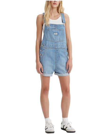 Levi's Women's Vintage Short Overalls | Marks Levi Overalls Shorts, Shorteralls Outfits, Overalls Shorts Outfit, Jean Overall Shorts, Jean Short Overalls, Denim Shortalls, Overalls Shorts, Overalls Outfit, Thrift Haul