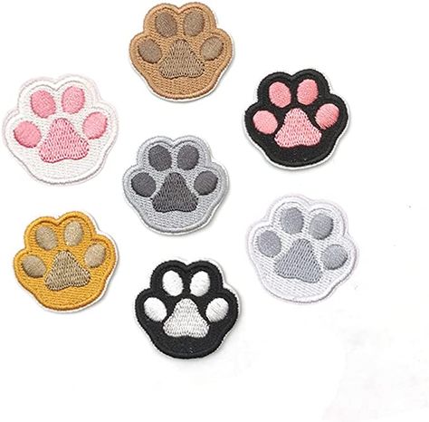 Embroidery Patch Ideas, Embroidery Patches Designs, Senior Patches, Senior Jackets Patches, Varsity Patches, Paw Embroidery, Patches Ideas, Diy Patches Embroidery, Paw Print Embroidery