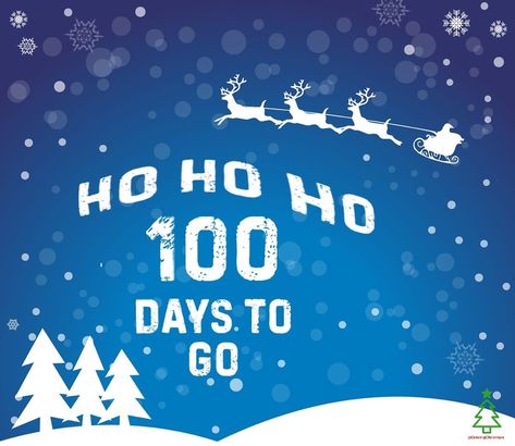 Ho ho ho 100 days to go 100 Days Until Christmas, 100 Days Before Christmas Countdown, Days Till Christmas, Days To Christmas, Days Before Christmas, Days Until Christmas, 100th Day, Christmas Countdown, Christmas Greetings