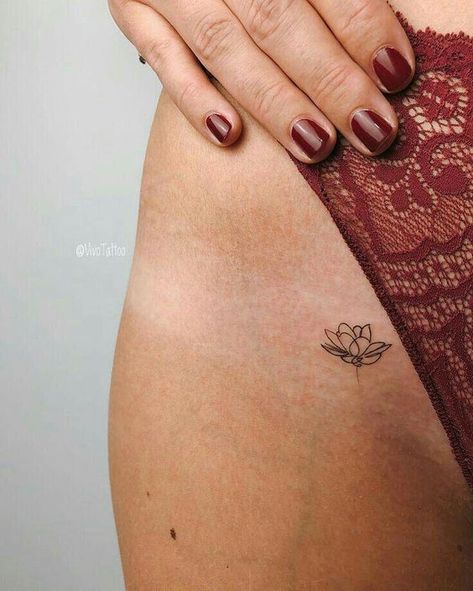 Hidden Tattoo Placement, Small Tattoo Placement, Hidden Tattoos, Shape Tattoo, Handpoke Tattoo, Disney Tattoo, Tiny Tattoo, Lotus Tattoo, Subtle Tattoos