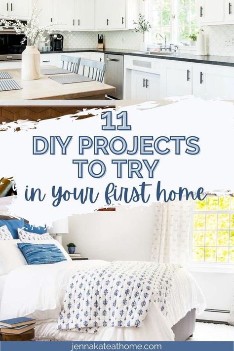 New Age Home Decor, Simple House Projects, Diy At Home Projects, Quick Home Updates, Simple House Decorating Ideas, Small House Upgrades Diy, Easy Diy Home Renovations, Easy Cheap House Updates, Small Home Projects Easy Diy