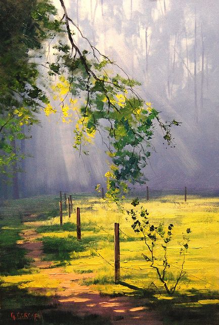 sunlight painting | Original Oil Painting from my Rural Seri… | Flickr Beautiful Oil Paintings, Impressionist Landscape, 수채화 그림, Beginner Painting, Painting Illustration, Watercolor Landscape, Art Paint, Drawing People, Acrylic Art