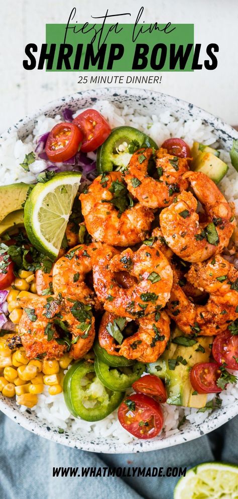 Fire Roasted Corn, Shrimp Meal Prep, Shrimp Bowls, Shrimp Bowl, Healthy Bowls Recipes, Lime Shrimp, Rice Bowls Recipes, Shrimp Recipes For Dinner, Lime Rice