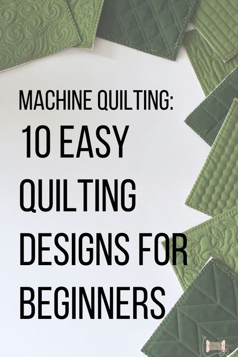 Free Motion Quilt Designs For Beginners, Free Machine Quilting Designs, Machine Quilting Tips And Tricks, Simple Machine Quilting Designs For Beginners, Quilting Templates For Beginners, Machine Quilting Over Applique, Longarm Quilting Designs For Beginners, Free Motion Machine Quilting, Freestyle Quilting Patterns