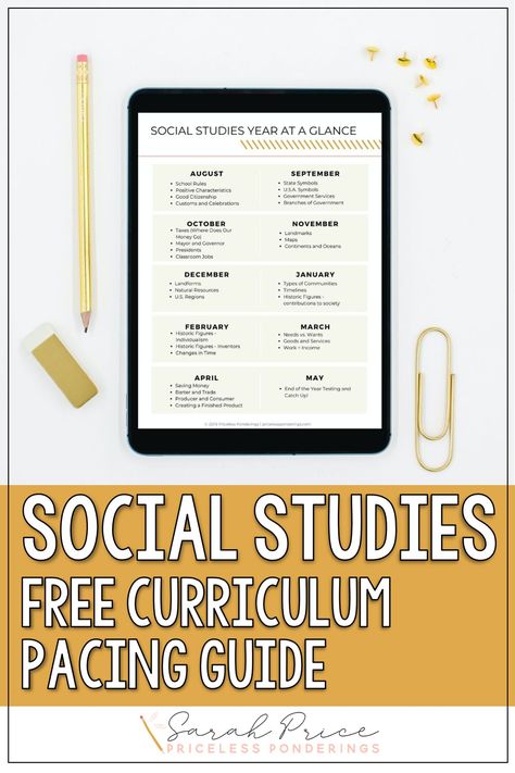 Teacher Papers, Second Grade Social Studies, Second Grade Curriculum, Curriculum Planner, September School, 3rd Grade Social Studies, Pacing Guide, Social Studies Curriculum, Homeschool Social Studies