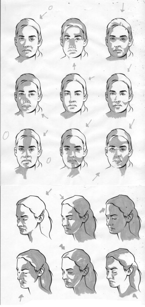 Dessiner les ombres Drawing Faces, Urbane Kunst, Light Study, Drawing Studies, Foto Tips, 인물 드로잉, Arte Sketchbook, Art Instructions, Drawing Lessons