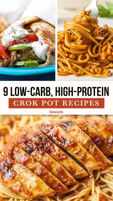 Low Carb High Protein, Low Fat Low Carb, Low Carb Low Fat Recipes, Protein Dinner, Healthy High Protein Meals, Boiled Egg Diet Plan, Crock Pot Recipes, Makanan Diet, Low Carb Diet Recipes