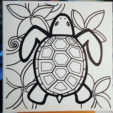 16 Likes, 0 Comments - 🅑🅐�🅢🅗 🅞🅕 🅟🅐🅘🅝🅣 (@bashofpaint) on Instagram: “🐢 Sea Turtle 🐢 Mandala series 12" × 12" real stretched canvas 🐢 $20 each, for a limited time 🐢…” Canvas Sketch, Easy Mosaic, Kids Canvas Painting, Color Mixing Chart, Outline Drawing, Kids Canvas, Paint And Sip, Outline Drawings, Party Kit