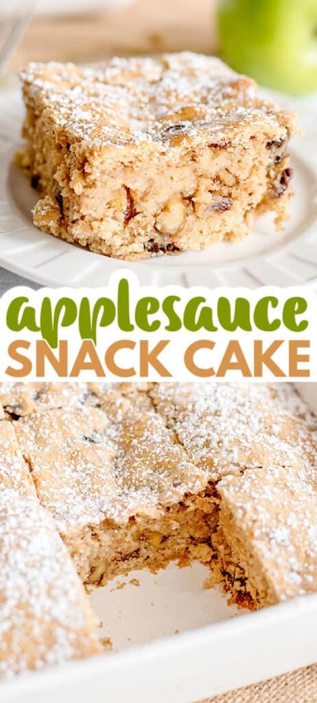 Applesauce Recipes Baking, Applesauce Snack Cake, Recipe Using Applesauce, Easy Applesauce, Applesauce Cake Recipe, Baking With Applesauce, Recipe Using Apples, Applesauce Muffins, Fall Cake