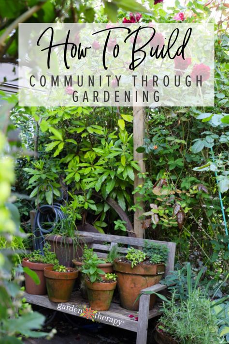 Fostering a gardening community not only gives back to your neighborhood, but really creates a sense of belonging and nurtures the soul. Discover how you can give back to your community through the joy of gardening! #gardening #community #neighborhood #gardeningcommunity #garden #gardenlove #gardentherapy Community Gardens, Garden Therapy, Sense Of Belonging, Gardening Diy, Victory Garden, Community Garden, Yard Care, Sustainable Garden, Farm Stand