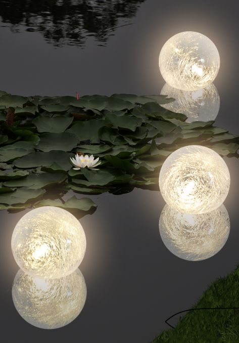 Pond Lighting, Fairy Pond, Small Water Gardens, Indoor Pond, Pond Wedding, Fountain Pond, Goldfish Pond, Garden Pond Design, Landscape Lighting Design