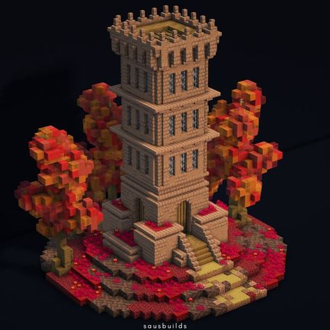 Saus on Instagram: "Crimson Castle Outpost🏰 =•=•=•=•=•=•=•=•=•=•=•=•=•=•=•=•= Follow me for regularly posted and original content @sausbuilds DM for reposts & provide credit Shaders: BSL =•=•=•=•=•=•=•=•=•=•=•=•=•=•=•=•= #minecraft #minecrafthouse #minecrafthouses #minecraftbuild #minecraftbuilds #minecraftbuilding #minecraftbuildings #minecraftart #minecraftmedieval #architecture #medieval #medievalarchitecture #house #houses #home #homes #design #art #digitalart #gameart #game #games #vi Minecraft Outpost, Château Minecraft, Minecraft Base, Minecraft Castle, Fairy Village, Cute Minecraft Houses, Minecraft City, Homes Design, Minecraft House Designs