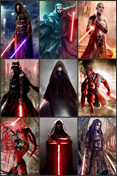 Sith Lords II Star Wars Star Wars Canvas Art, Star Wars Sith Lords, Sith Lords, Star Wars History, Star Wars Villains, Star Wars Painting, Star Wars Background, Star Wars Sith, Dark Side Star Wars