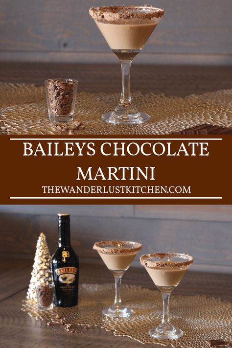 This Baileys Chocolate Martini recipe is a smooth, silky, chocolatey drink that is sure to satisfy your sweet tooth. Creamy Chocolate Martini Recipe, Best Baileys Recipe, Baileys Mint Martini, Baileys Chocolate Martini Recipe, Chocolate Liquor Recipe, Baileys Vodka Recipes, Alcoholic Chocolate Drinks, Dark Chocolate Martini, Best Chocolate Martini