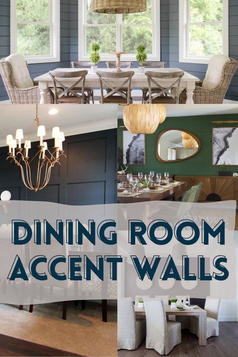 Dining Room Feature Walls, Boho Accent Wall Dining Room, Feature Wall Ideas Dinning Room, Wood Feature Wall Dining Room, Which Wall Should Be Accent Wall, Small Dining Room Accent Wall Ideas, Accent Wall Dinner Room, Dining Room Panelling Ideas, Dining Room Wall Paneling Ideas