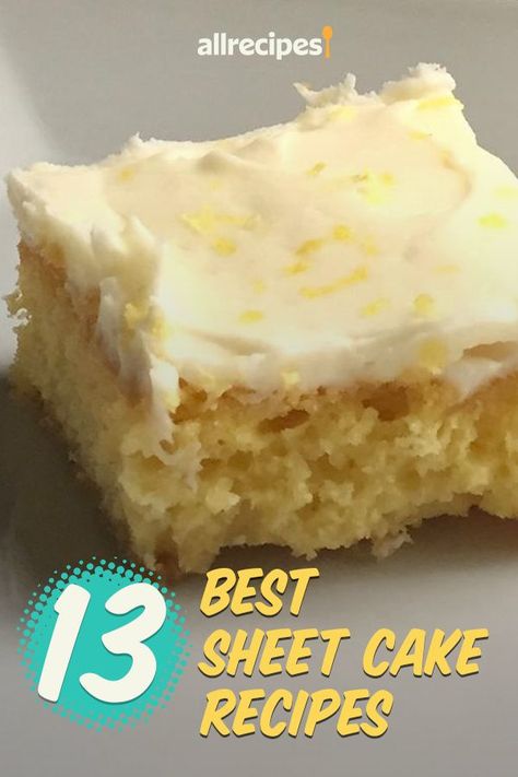 9x 13 Cake Recipes, Alaskan Sheet Cake, Easy Pan Cake Recipes, Mini Texas Sheet Cake, 30 Day Cake Recipes, Best 9x13 Cake Recipes, Cake For A Crowd Sheet, Homemade Sheet Cake Recipes, 13x18 Sheet Cake Recipes