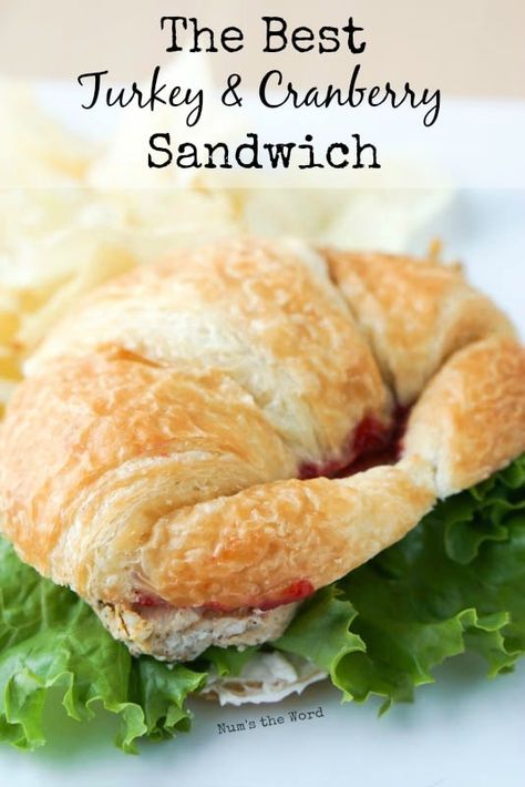 Cranberry Sauce And Cream Cheese, Turkey Croissant Sandwich, Turkey Cranberry Sandwich, Cranberry Turkey Sandwich, Leftover Turkey Sandwich Recipes, Cranberry Sandwich, Fresh Cranberry Recipes, Turkey Sandwiches Recipes, Sandwich Wraps Recipes