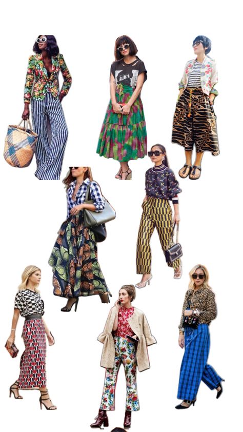 Mixing Patterns Fashion, Quirky Fashion, Eclectic Fashion, Fashion Mistakes, 10 Pounds, High Fashion Street Style, Pattern Mixing, Mode Fashion, Moda Fashion