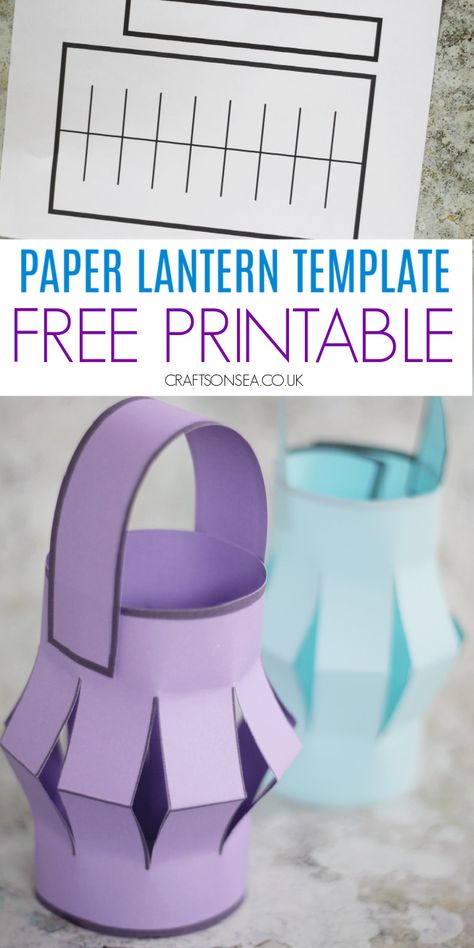 Printable Paper Lantern Template Lanterns Crafts Preschool, Ramadan Lantern Craft For Kids, Paper Lantern Preschool Craft, Asian Paper Lanterns, Lanterns Preschool Craft, Lantern Ramadan Craft Ideas, Chinese Paper Lanterns For Kids, Camping Lantern Craft Preschool, Chinese Lantern Craft Preschool