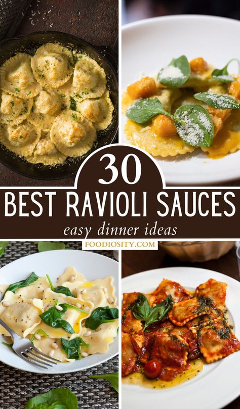 Elevate Your Ravioli with 30 Best Sauce Recipes! From classic tomato to creamy alfredo, these easy ideas are perfect for enhancing your pasta. Click for simple, delicious ravioli sauce inspirations for any dinner! Sauces For Ravioli, Homemade Ravioli Recipe Filling, Ravioli Sauces, Ravioli Recipe Filling, Best Sauce Recipes, Creamy Pasta Sauce Recipes, Ravioli Sauce Recipe, Ravioli Recipe Homemade, Ravioli Sauce