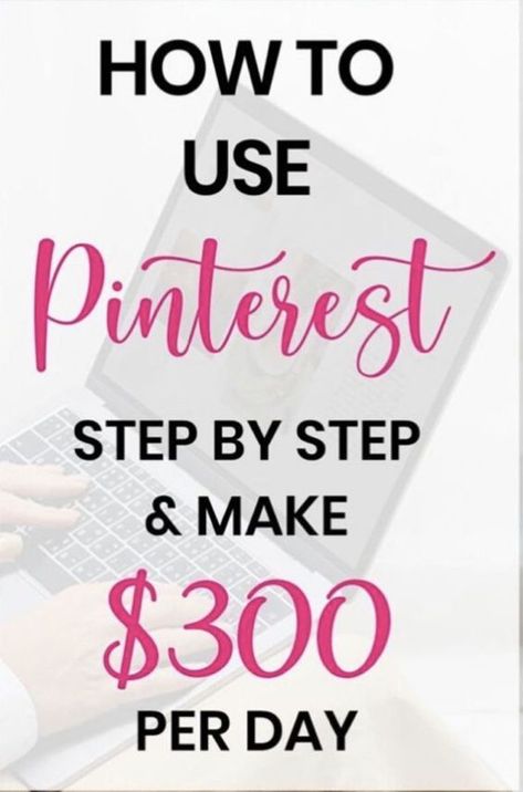 How to use pinterest step by step guide to make $300/day. Make Money From Pinterest, Colorful Outfits, How To Use Facebook, Money Making Jobs, Social Media Jobs, Work At Home, Earn Money From Home, Start Making Money, Home Jobs